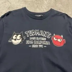 美品 TEDMAN テッドマン レッドデビル Felix プリント 長袖tシャツのサムネイル