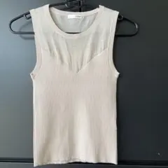 GYDA リブニット タンクトップ ベージュのサムネイル