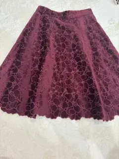 プロポーション　proportion ボルドー　フレアスカート サイズ3