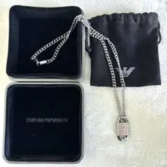 EMPORIO ARMANI／エンポリオアルマーニ　ネックレス　シルバー　ロゴのサムネイル