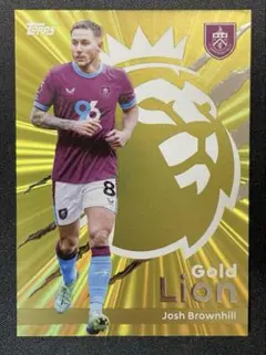 Topps EPL Gold Lion Burnley ジョシュ・ブラウンヒル