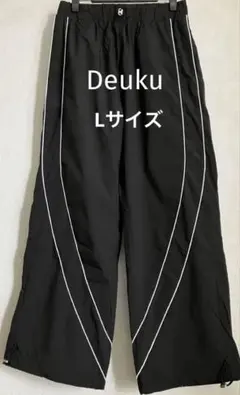 Deuku y2k tech nylon pants ドローコード 黒 L