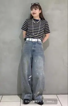 JEANASiSグランジカーブデニムMサイズ新品未使用タグ付きジーンズ