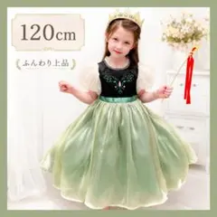 アナ風 プリンセスドレス 120cm 新品 コスプレ 衣装 パーティー 発表会