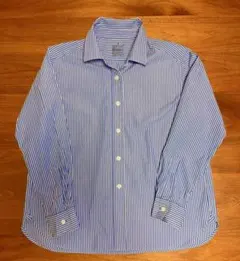 無印　洗いざらし　ブロードレギュラーカラー長袖シャツ