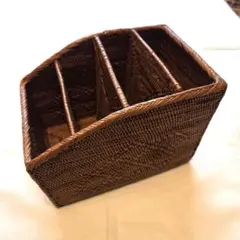 【新品】 アタ 仕切り3 収納ボックス バリ島 アジアン雑貨 小物入れ