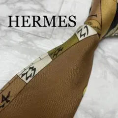 エルメス HERMES ネクタイ アニマル柄 ホース シルク ビジネス スカーフ