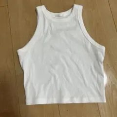 リブタンクトップ ホワイト Sサイズのサムネイル