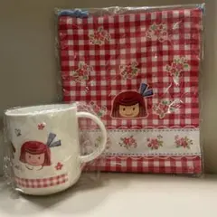 マドレーヌちゃん　巾着（コップ袋） プラスチック製コップのセット レア　未使用品