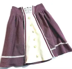 axes femmeアクシーズファムチェック柄フレアスカート値下げ価格