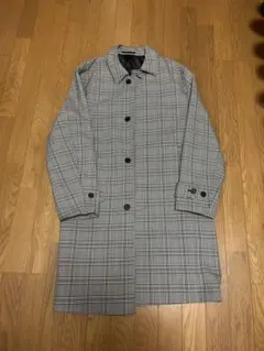 H&M ロングコート チェック柄