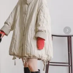 Kastane キルティングリバーシブルミドルコート