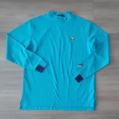 le coq sportif ゴルフ 長袖 モックネック シャツ ターコイズのサムネイル