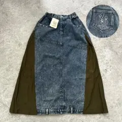 【タグ付き】プレミアムスカラー　ScoLar スタッズ付き異素材切替スカートのサムネイル