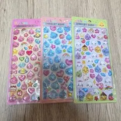 ジュエリードロップ　3枚セット　きゅんシール　3D　シール
