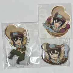 鬼滅の刃 実りの秋まつり2025 ランダムアクリルスタンド　くま缶バッジ　伊之助