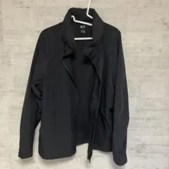 ユニクロ ウィンドプルーフスタンドブルゾン L 黒