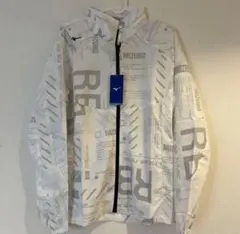 新品ミズノ　ウィンドブレーカージャケット　マウテンパーカー　ホワイト　M