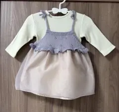 チュール切替OPロンパースセット　petit main