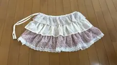 tina jojunフリルラップレイヤード ショートパンツ アイボリー M