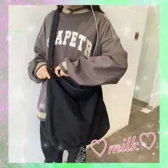 ニュースペーパーバッグ 大容量 トートバッグ キャンパス ショルダー ブラック