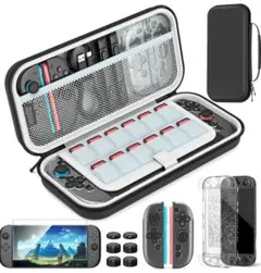 【最安値】Switch 2 対応 HEYSTOP 保護カバー 収納バッグ セット