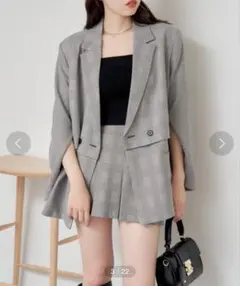 Chico チェック柄 テーラードジャケット 美品