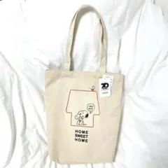 ■新品未使用タグ付■ピーナッツ70周年　スヌーピー キャンバストートバッグ　B4