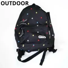 OUTDOOR キッズ用 リュックサック 星柄 黒