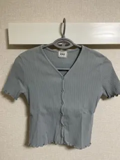 W.W.G 半袖 リブカットソー グレーのサムネイル