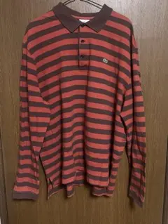 Lacoste 長袖ポロシャツ ストライプ