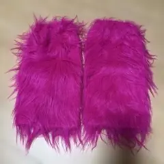 レッグウォーマー　ピンク　ファー