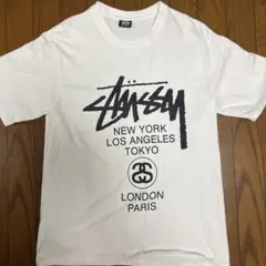 Stussy ワールドツアー Tシャツ ホワイト S