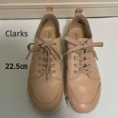 Clarks クラークス　レザースニーカー　ピンクベージュ　22.5㎝のサムネイル
