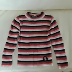 KP　リブボーダーカットソー　110cm