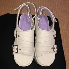 ヨースケ YOSUKE 厚底サンダル （アイボリー）Lサイズ　4460059