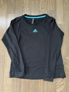 adidas 長袖Tシャツ 黒 アディダスロゴ