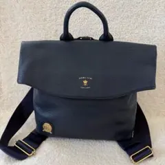 【美品】ADMJ リュック レザー ネイビー系 バッグパックのサムネイル