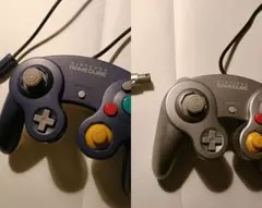 Nintendo ゲームキューブ　コントローラー (青・銀)　2個