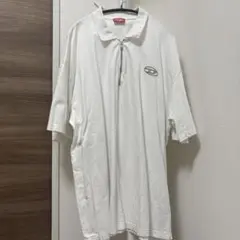 DIESEL ディーゼル ハーフジップ ポロシャツ ホワイト