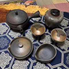 E*a様 日本茶道急須と茶碗、茶壺