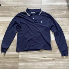 U.S. POLO ASSN. 長袖ポロシャツ ネイビー Sのサムネイル