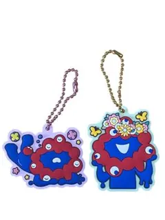 EXPO2025 ミャクミャク ぷっくりラバマスビスケット 2個 キーホルダー