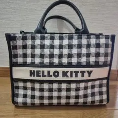 HELLO KITTY ギンガムチェック トートバッグ