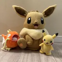 【美品】ポケモンぬいぐるみ2つ・ピカチュウロボット(動作確認済み、電池付き)
