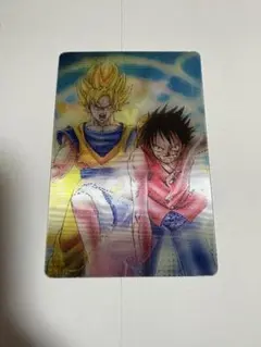 ドラゴンボールZ x ワンピース コラボカード 40周年 ルフィ 孫悟空 ドラゴンボールZ x ONE PIECE 40周年記念カード 悟空＆ルフィ - メルカリ