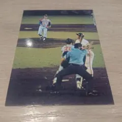 に*。様 カルビープロ野球カード1974年 No370 星野、木俣 (中日)王(