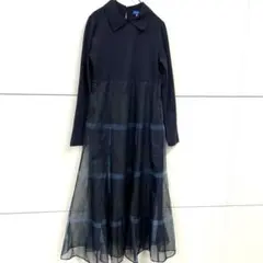 BLUE LABEL CRESTBRIDGEオーガンプリントコンビドレスＭサイズ