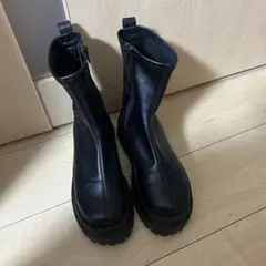 【美品】chico チコ❤︎厚底サイドゴアブーツ　ブラックのサムネイル