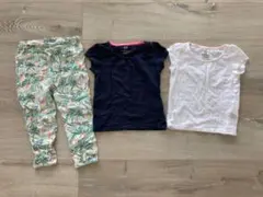 H&M 女の子　Tシャツズボン　3点セット
